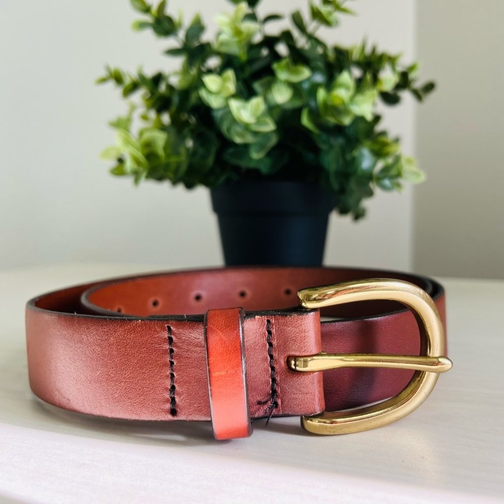 J.Crew Classic Belt in Genuine Italian Leather